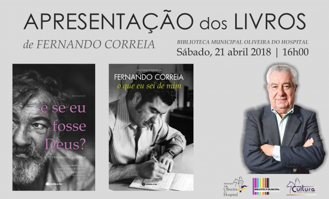 Fernando Correia apresenta novos livros em Oliveira do Hospital