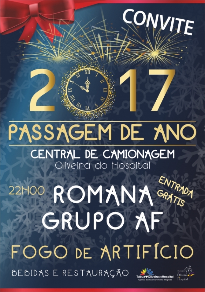 Oliveira do Hospital festeja passagem de ano com espetáculos musicais e fogo de artifício na central de camionagem