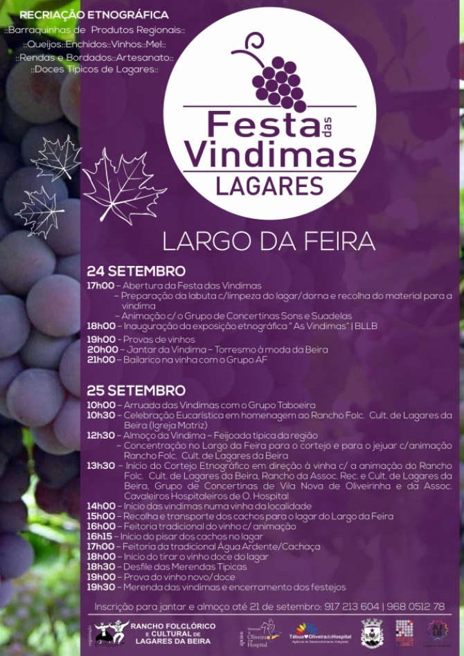 Festa das Vindimas realiza-se este fim de semana em Lagares da Beira