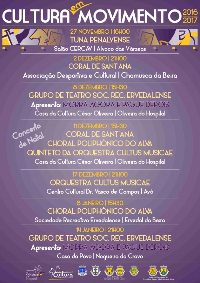 Município de Oliveira do Hospital tem “Cultura em Movimento” já este domingo