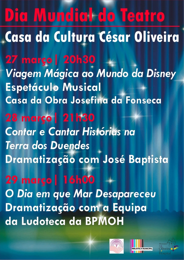 Município de Oliveira do Hospital assinala o Dia Mundial do Teatro