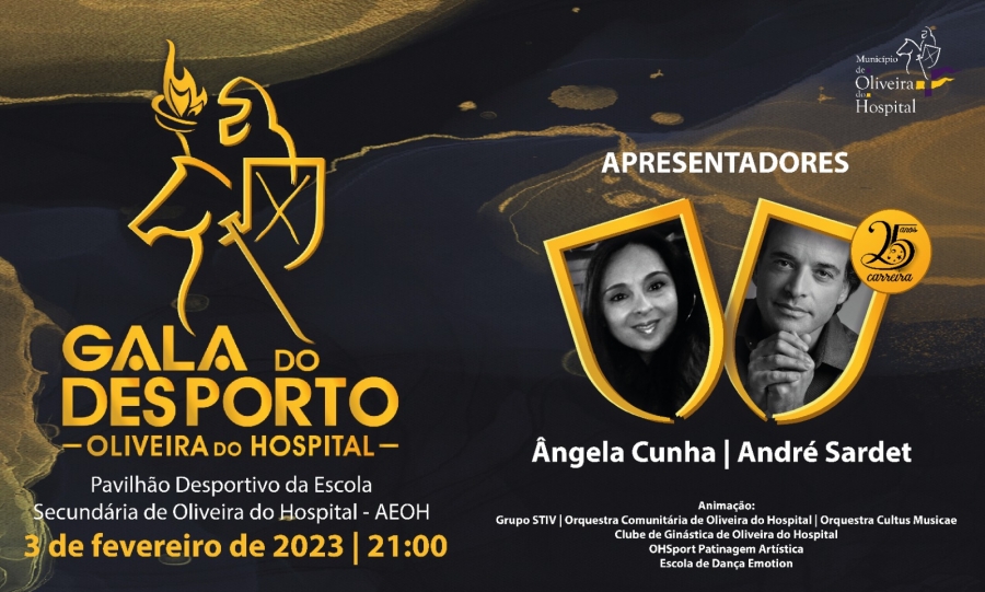 Gala do Desporto do Município de Oliveira do Hospital realiza-se no dia 3 de fevereiro