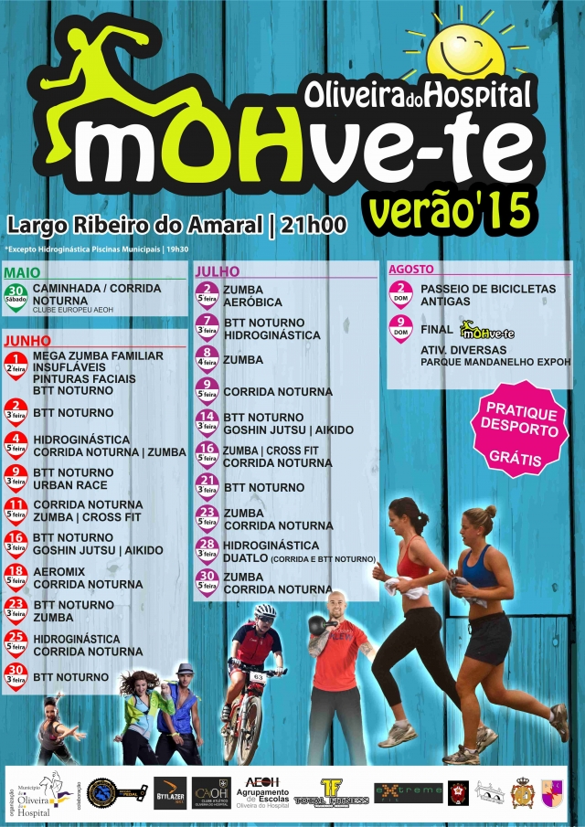 Município de Oliveira do Hospital reedita programa “mOHve-Te – Verão 2015”