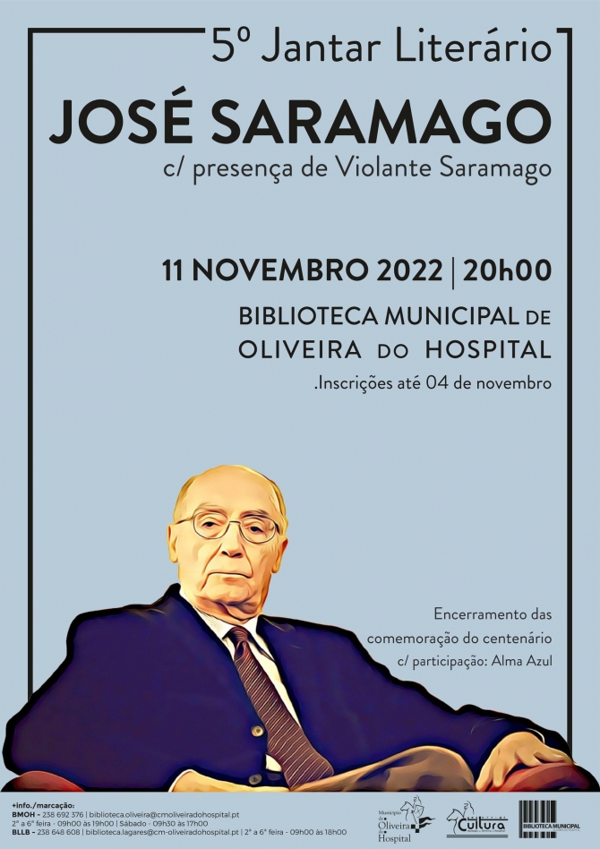 Jantar literário celebra centenário de José Saramago