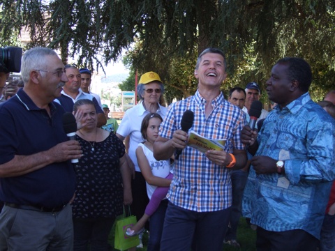 Transmissão do programa «Há Volta», da RTP, a partir da cidade de Oliveira do Hospital