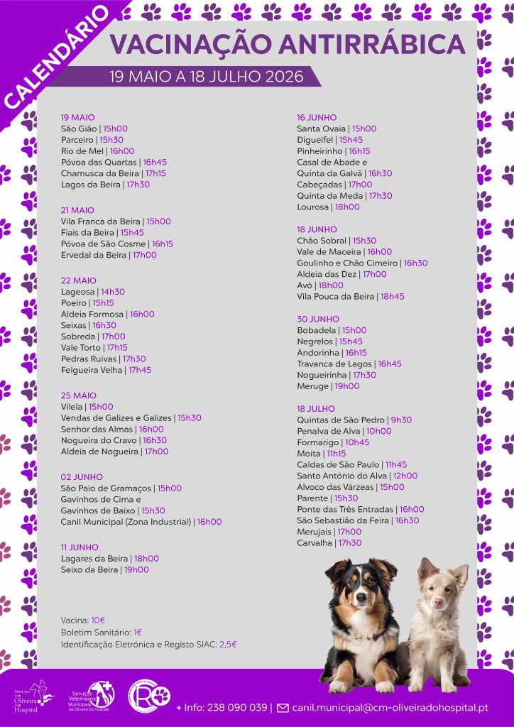Serviços Veterinários Municipais promovem vacinação e identificação animal